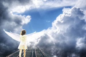 I-AM-amazing-affirmations angels wings sky